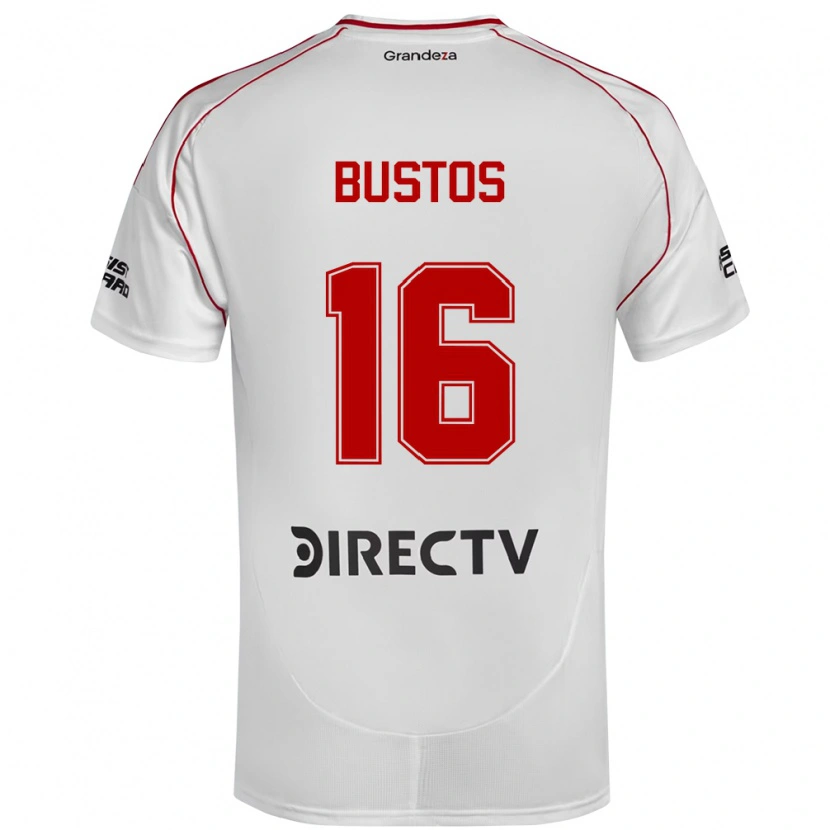 Danxen Damen Fabricio Bustos #16 Weiß Rot Heimtrikot Trikot 2025/26 T-Shirt Österreich