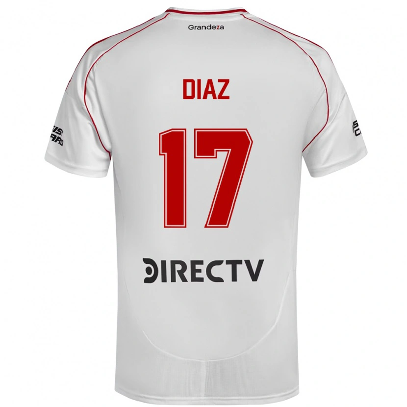 Danxen Damen Paulo Díaz #17 Weiß Rot Heimtrikot Trikot 2025/26 T-Shirt Österreich