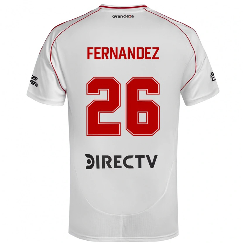 Danxen Damen Nacho Fernández #26 Weiß Rot Heimtrikot Trikot 2025/26 T-Shirt Österreich