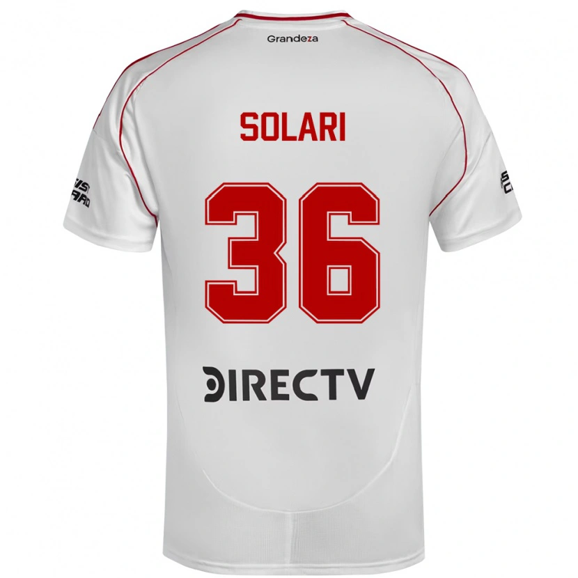 Danxen Damen Pablo Solari #36 Weiß Rot Heimtrikot Trikot 2025/26 T-Shirt Österreich