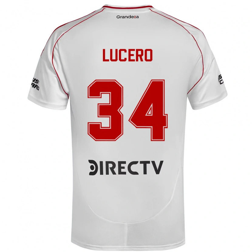 Danxen Damen Daniel Lucero #34 Weiß Rot Heimtrikot Trikot 2025/26 T-Shirt Österreich