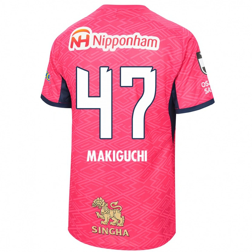Danxen Damen Kazuma Makiguchi #47 Sakura Rosa Weiß Heimtrikot Trikot 2025/26 T-Shirt Österreich
