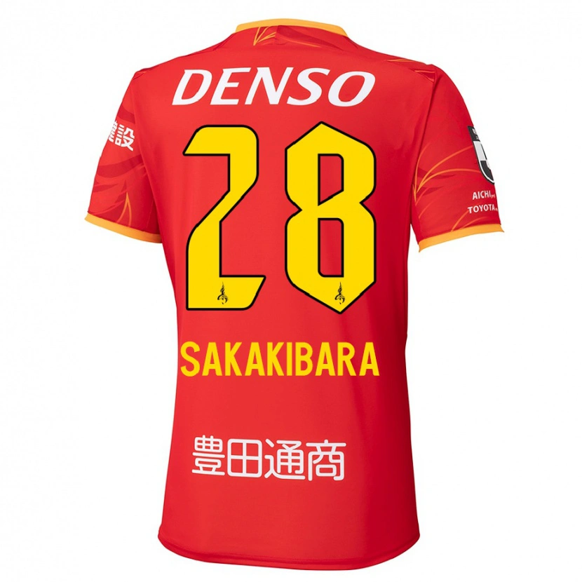 Danxen Damen Kyota Sakakibara #28 Rot Gelb Heimtrikot Trikot 2025/26 T-Shirt Österreich
