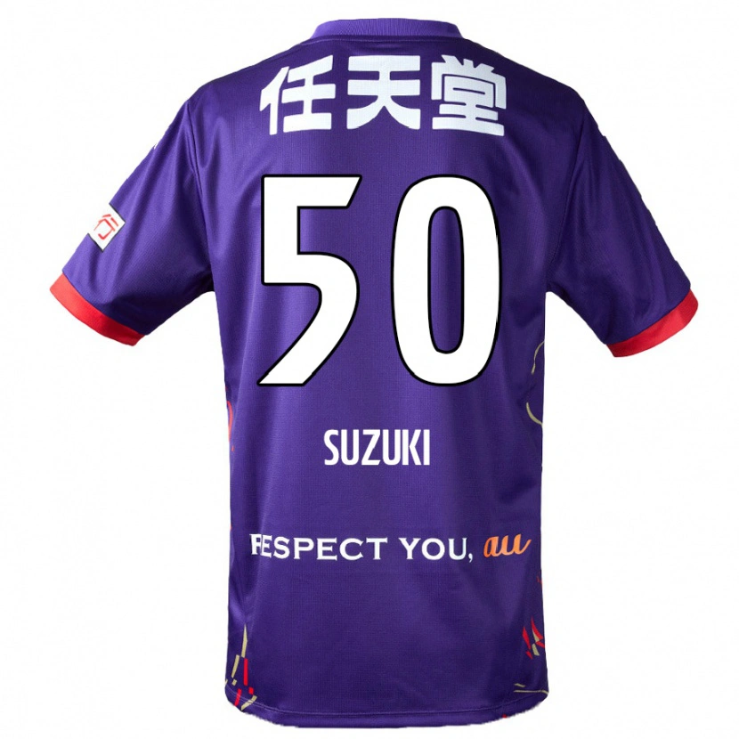 Danxen Damen Yoshinori Suzuki #50 Lila Weiß Schwarz Heimtrikot Trikot 2025/26 T-Shirt Österreich