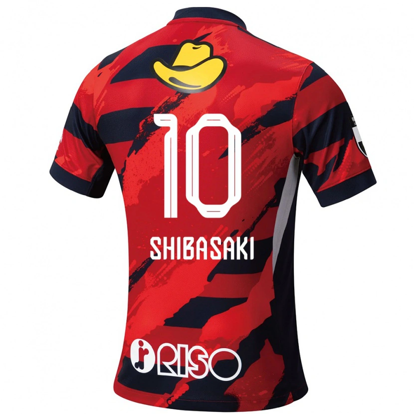 Danxen Damen Gaku Shibasaki #10 Rot Schwarz Heimtrikot Trikot 2025/26 T-Shirt Österreich