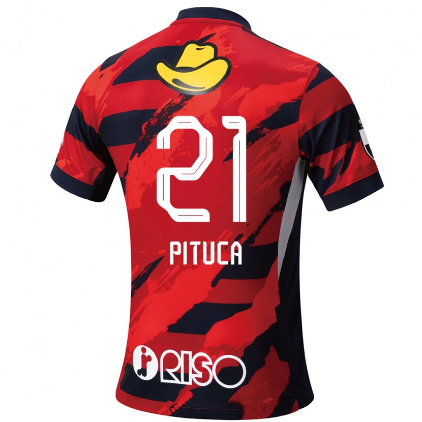 Danxen Damen Diego Pituca #21 Rot Schwarz Heimtrikot Trikot 2025/26 T-Shirt Österreich