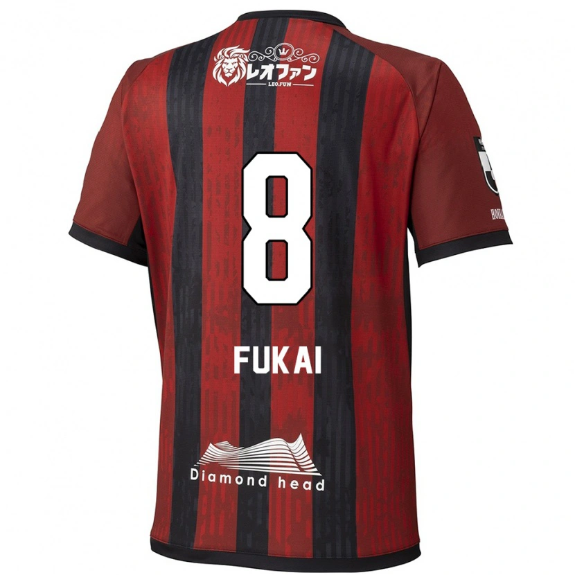 Danxen Damen Kazuki Fukai #8 Rot Schwarz Heimtrikot Trikot 2025/26 T-Shirt Österreich