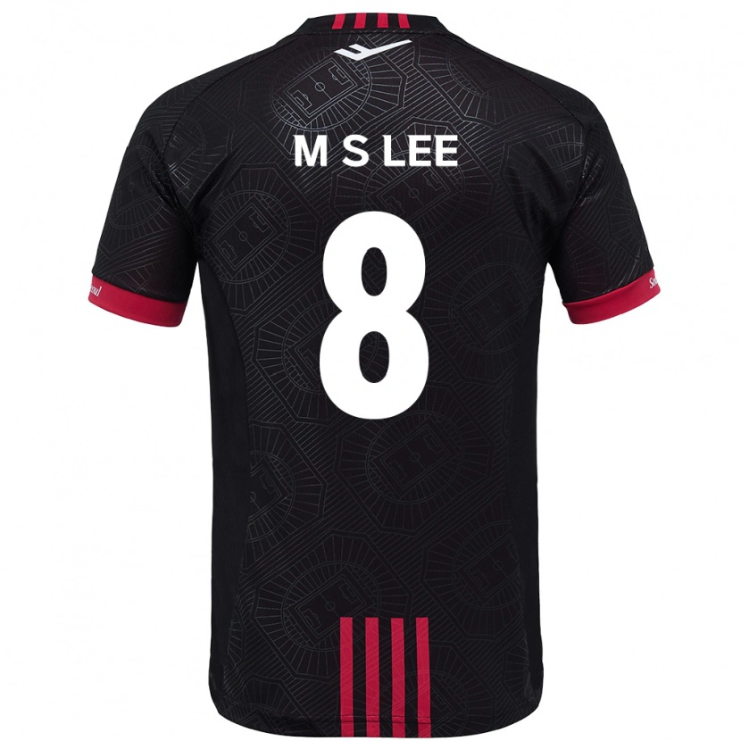 Danxen Damen Seung-Mo Lee #8 Schwarz Rot Heimtrikot Trikot 2025/26 T-Shirt Österreich