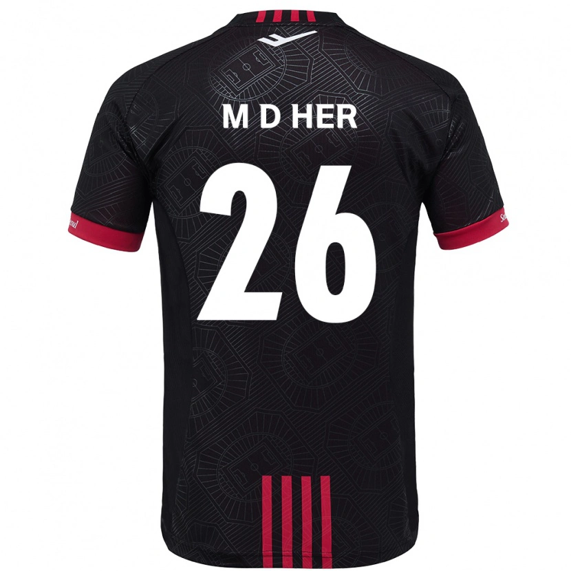 Danxen Damen Dong-Min Her #26 Schwarz Rot Heimtrikot Trikot 2025/26 T-Shirt Österreich