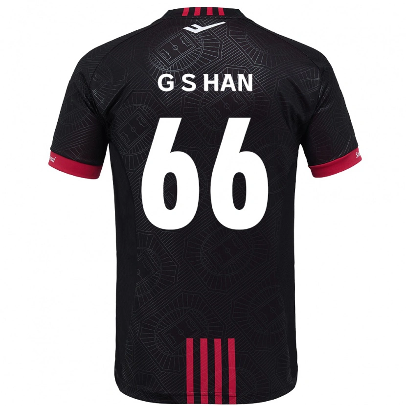Danxen Damen Seung-Gyu Han #66 Schwarz Rot Heimtrikot Trikot 2025/26 T-Shirt Österreich