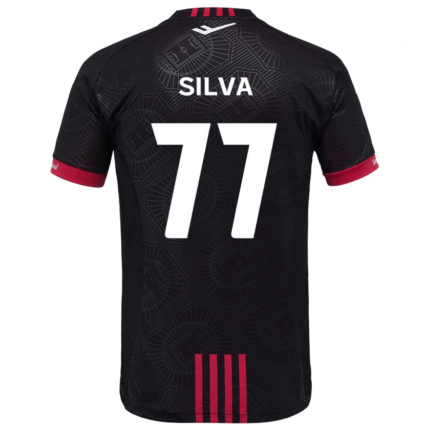 Danxen Damen Lucas Silva #77 Schwarz Rot Heimtrikot Trikot 2025/26 T-Shirt Österreich