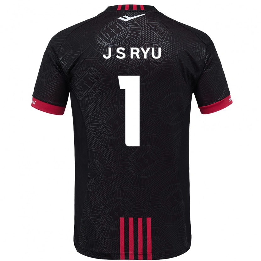 Danxen Damen Ryu Ji-Soo #1 Schwarz Rot Heimtrikot Trikot 2025/26 T-Shirt Österreich