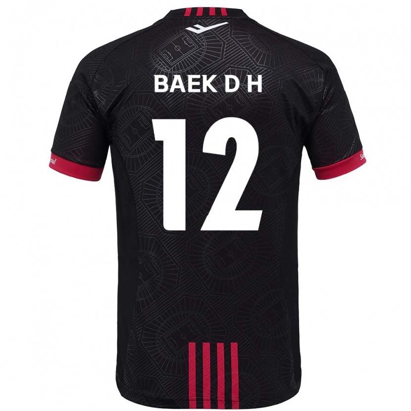 Danxen Damen Baek Do-Hye #12 Schwarz Rot Heimtrikot Trikot 2025/26 T-Shirt Österreich