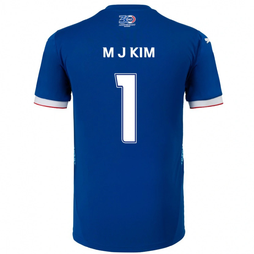 Danxen Damen Min-Jun Kim #1 Königsblau Weiß Heimtrikot Trikot 2025/26 T-Shirt Österreich