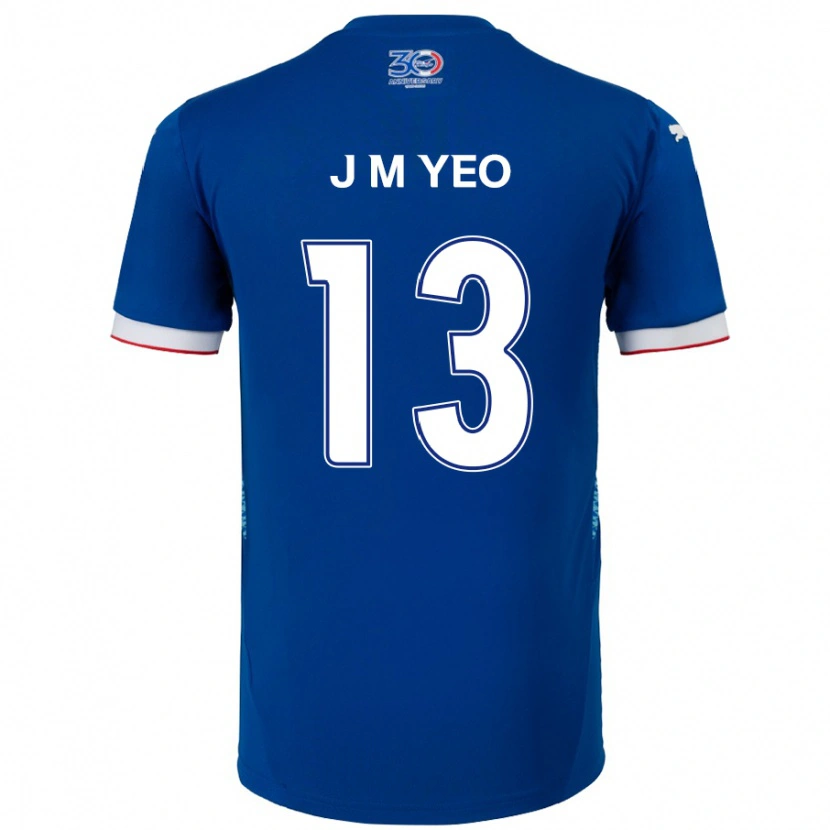 Danxen Damen Min-Jun Yeo #13 Königsblau Weiß Heimtrikot Trikot 2025/26 T-Shirt Österreich