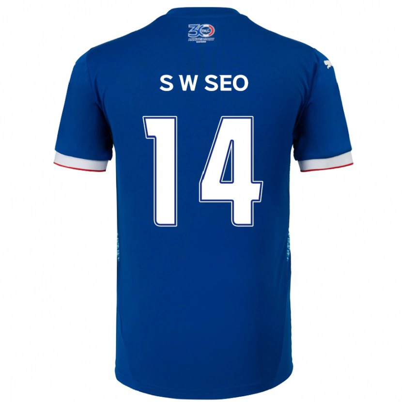 Danxen Damen Woo-Seong Seo #14 Königsblau Weiß Heimtrikot Trikot 2025/26 T-Shirt Österreich