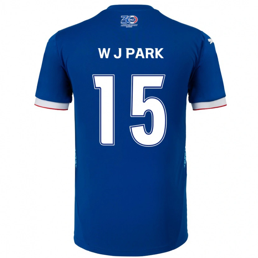 Danxen Damen Woo-Jin Park #15 Königsblau Weiß Heimtrikot Trikot 2025/26 T-Shirt Österreich