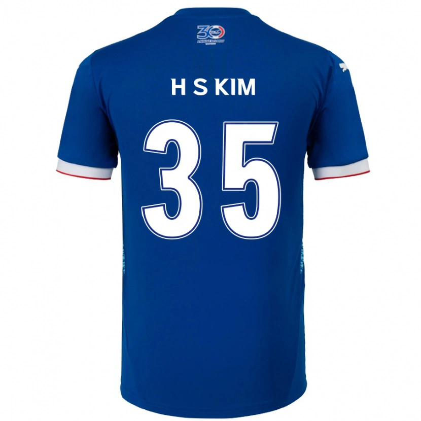 Danxen Damen Seung-Hyun Kim #35 Königsblau Weiß Heimtrikot Trikot 2025/26 T-Shirt Österreich