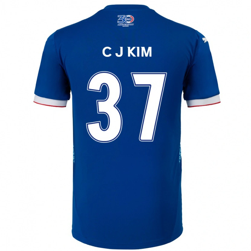 Danxen Damen Joo-Chan Kim #37 Königsblau Weiß Heimtrikot Trikot 2025/26 T-Shirt Österreich