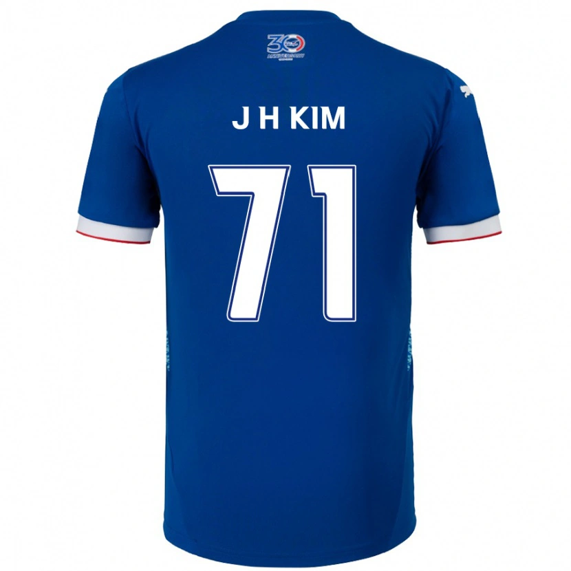 Danxen Damen Ji-Ho Kim #71 Königsblau Weiß Heimtrikot Trikot 2025/26 T-Shirt Österreich