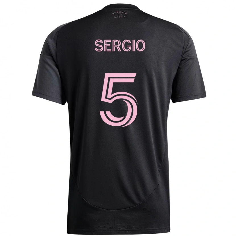 Danxen Damen Sergio Busquets #5 Schwarz Rosa Auswärtstrikot Trikot 2025/26 T-Shirt Österreich