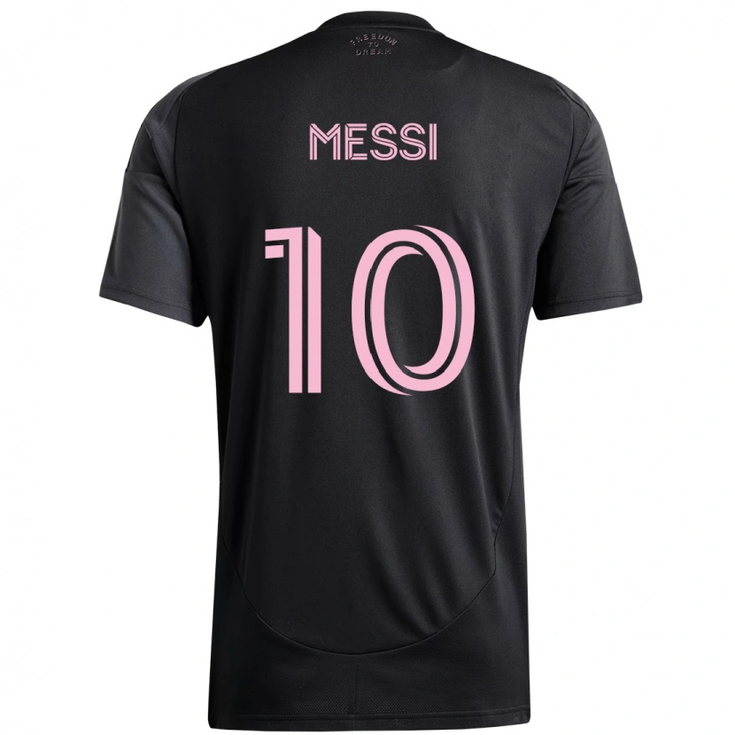 Danxen Damen Lionel Messi #10 Schwarz Rosa Auswärtstrikot Trikot 2025/26 T-Shirt Österreich