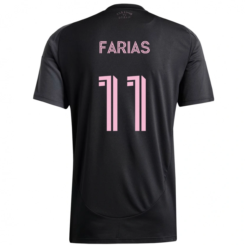 Danxen Damen Facundo Farías #11 Schwarz Rosa Auswärtstrikot Trikot 2025/26 T-Shirt Österreich