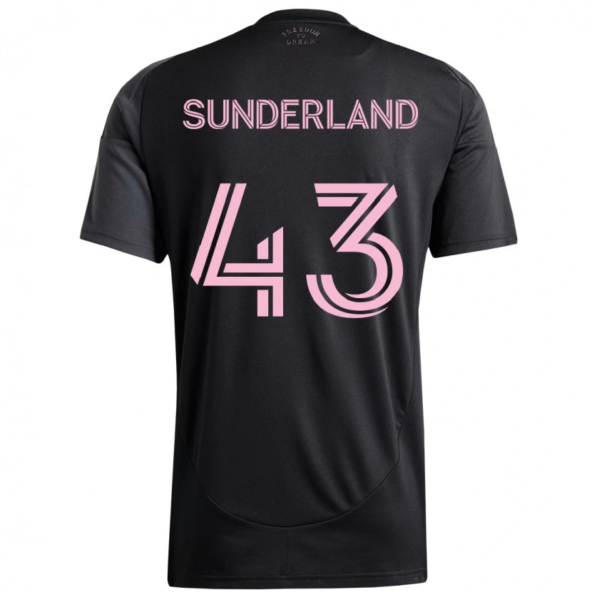 Danxen Damen Lawson Sunderland #43 Schwarz Rosa Auswärtstrikot Trikot 2025/26 T-Shirt Österreich