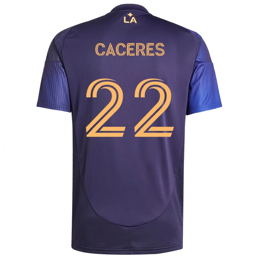 Danxen Damen Martín Cáceres #22 Lila Blau Auswärtstrikot Trikot 2025/26 T-Shirt Österreich