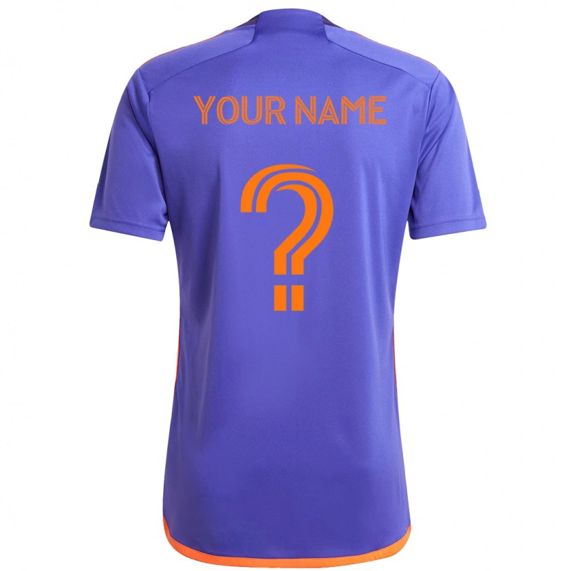 Danxen Damen Ihren Namen #0 Lila Orange Auswärtstrikot Trikot 2025/26 T-Shirt Österreich