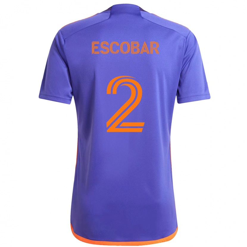 Danxen Damen Franco Escobar #2 Lila Orange Auswärtstrikot Trikot 2025/26 T-Shirt Österreich