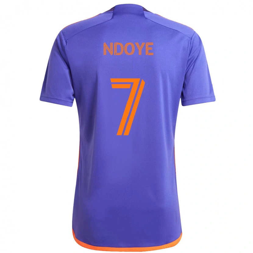 Danxen Damen Papa Ndoye #7 Lila Orange Auswärtstrikot Trikot 2025/26 T-Shirt Österreich