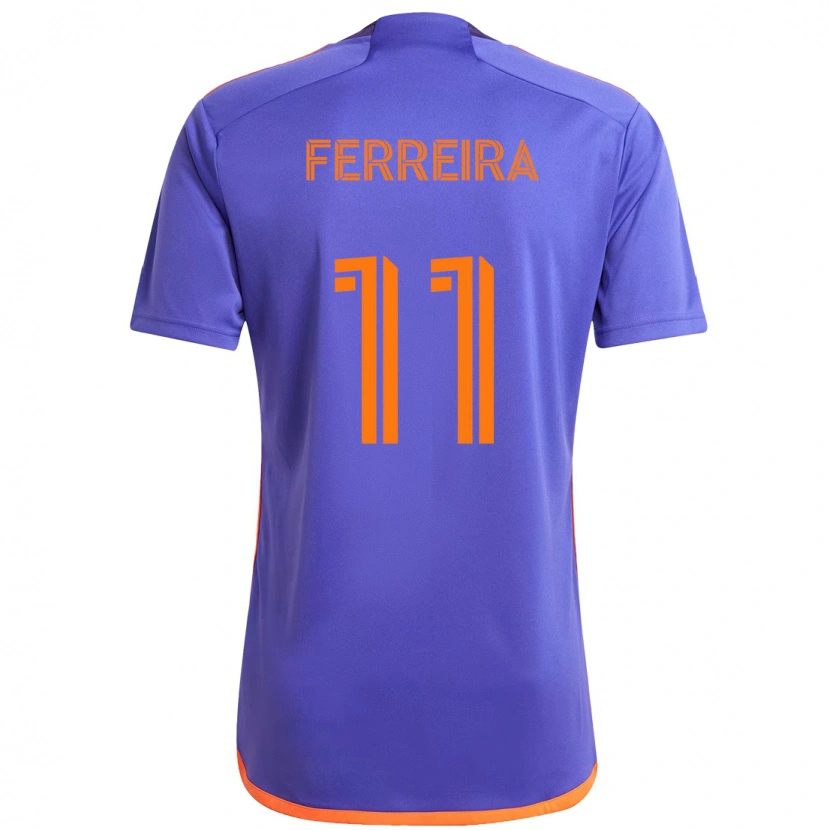 Danxen Damen Sebastián Ferreira #11 Lila Orange Auswärtstrikot Trikot 2025/26 T-Shirt Österreich