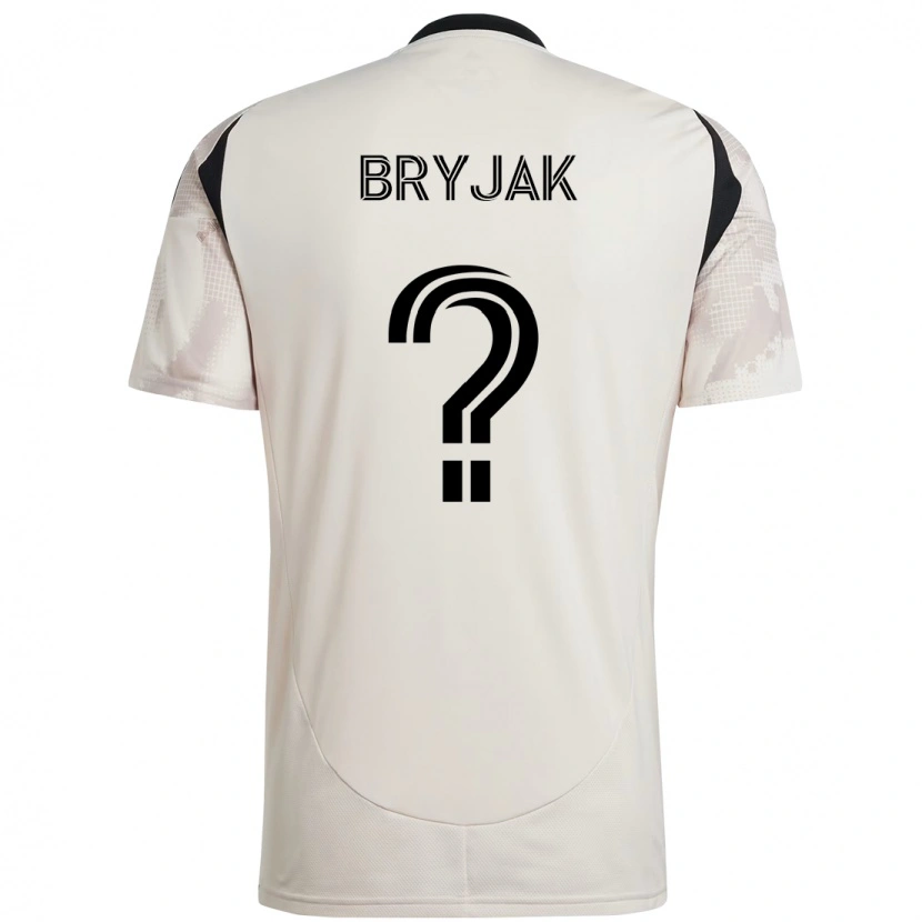 Danxen Damen Jeffrey Bryjak #0 Beige Schwarz Auswärtstrikot Trikot 2025/26 T-Shirt Österreich