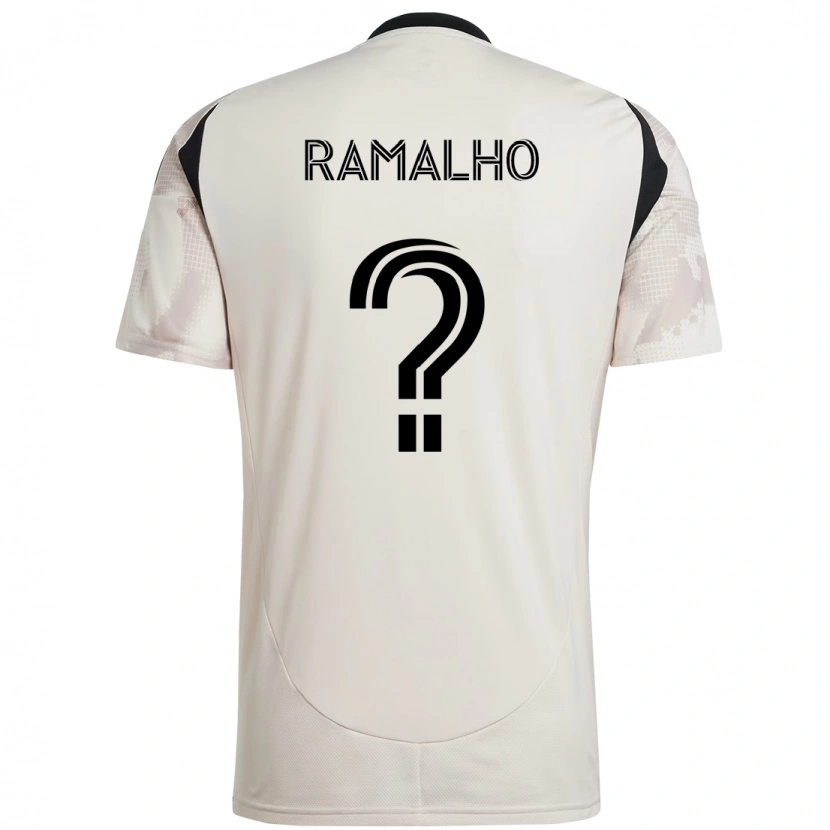 Danxen Damen Caio Ramalho #0 Beige Schwarz Auswärtstrikot Trikot 2025/26 T-Shirt Österreich