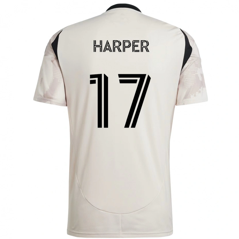 Danxen Damen Cameron Harper #17 Beige Schwarz Auswärtstrikot Trikot 2025/26 T-Shirt Österreich