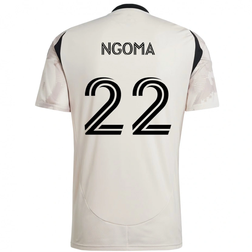 Danxen Damen Serge Ngoma Jr. #22 Beige Schwarz Auswärtstrikot Trikot 2025/26 T-Shirt Österreich