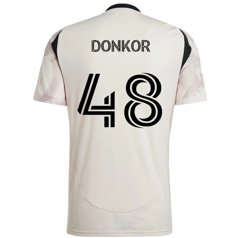 Danxen Damen Ronald Donkor #48 Beige Schwarz Auswärtstrikot Trikot 2025/26 T-Shirt Österreich