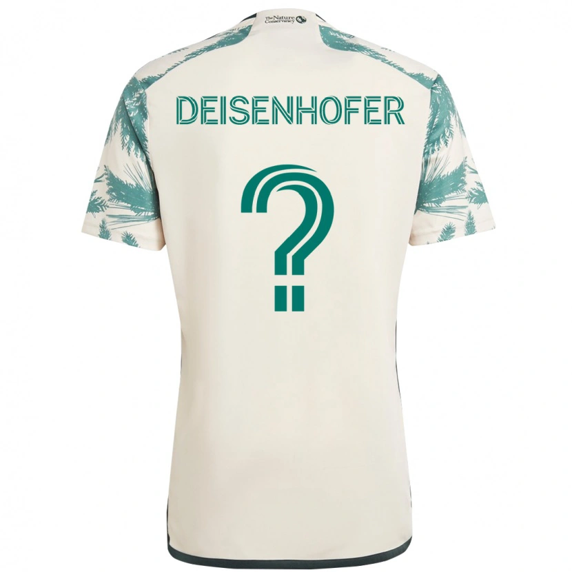 Danxen Damen Maximilian Deisenhofer #0 Beige Grün Auswärtstrikot Trikot 2025/26 T-Shirt Österreich