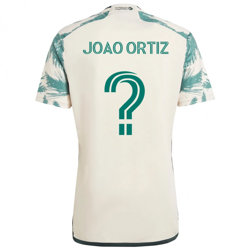 Danxen Damen Joao Ortiz #0 Beige Grün Auswärtstrikot Trikot 2025/26 T-Shirt Österreich