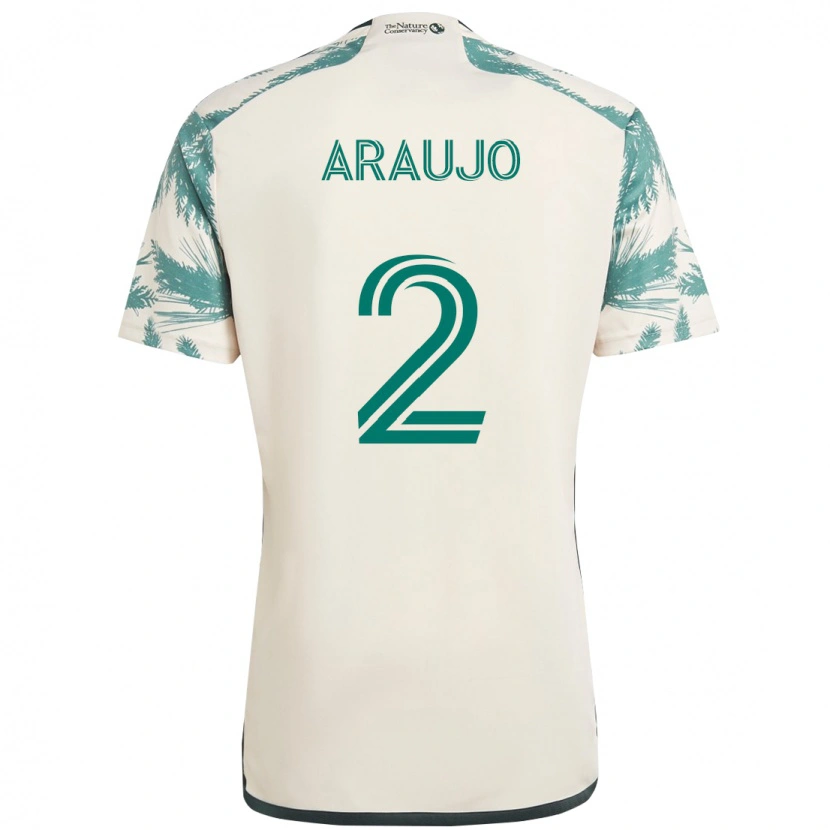 Danxen Damen Miguel Araujo #2 Beige Grün Auswärtstrikot Trikot 2025/26 T-Shirt Österreich