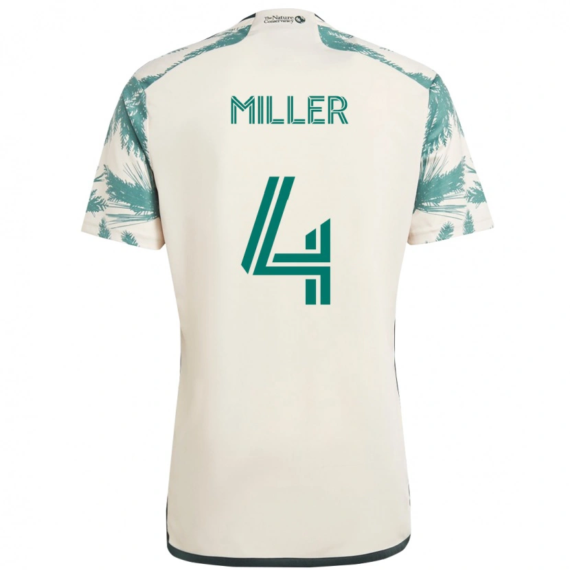 Danxen Damen Kamal Miller #4 Beige Grün Auswärtstrikot Trikot 2025/26 T-Shirt Österreich