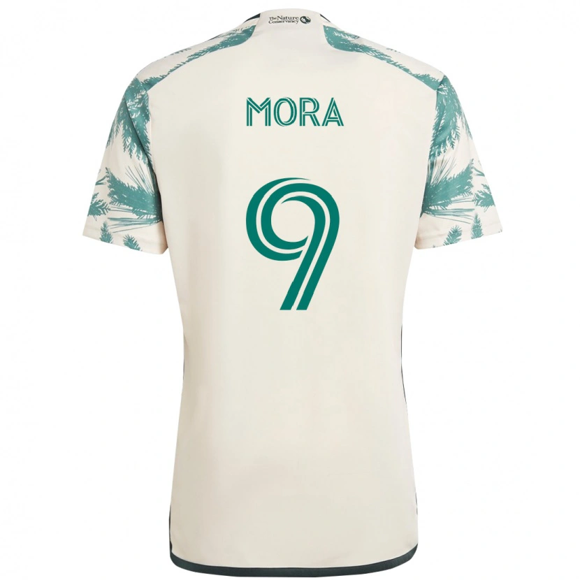 Danxen Damen Felipe Mora #9 Beige Grün Auswärtstrikot Trikot 2025/26 T-Shirt Österreich