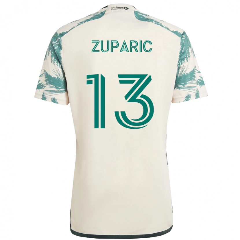 Danxen Damen Dario Župarić #13 Beige Grün Auswärtstrikot Trikot 2025/26 T-Shirt Österreich