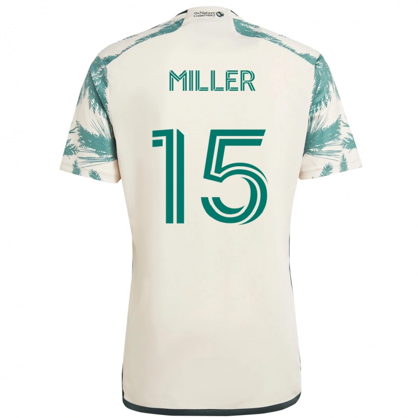 Danxen Damen Eric Miller #15 Beige Grün Auswärtstrikot Trikot 2025/26 T-Shirt Österreich