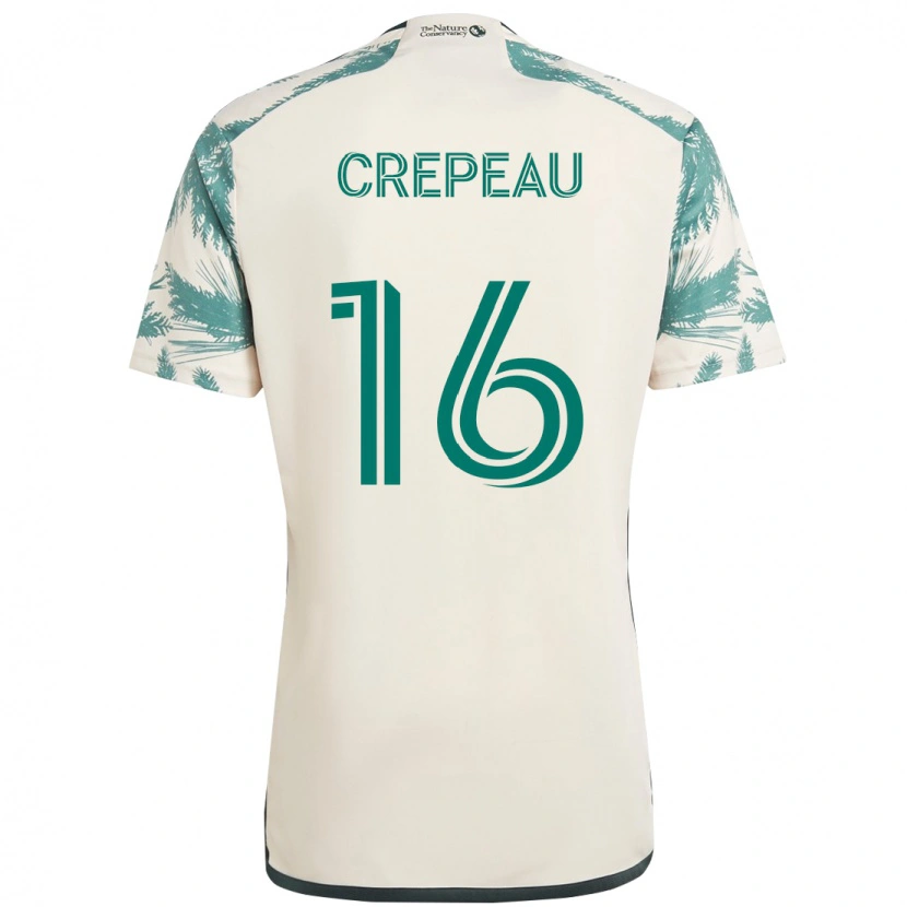 Danxen Damen Maxime Crépeau #16 Beige Grün Auswärtstrikot Trikot 2025/26 T-Shirt Österreich