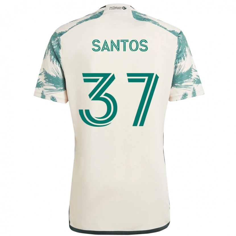 Danxen Damen Noah Santos #37 Beige Grün Auswärtstrikot Trikot 2025/26 T-Shirt Österreich