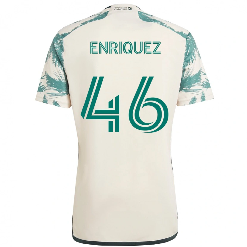 Danxen Damen Adolfo Enriquez #46 Beige Grün Auswärtstrikot Trikot 2025/26 T-Shirt Österreich