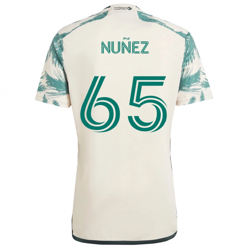Danxen Damen Daniel Núñez #65 Beige Grün Auswärtstrikot Trikot 2025/26 T-Shirt Österreich