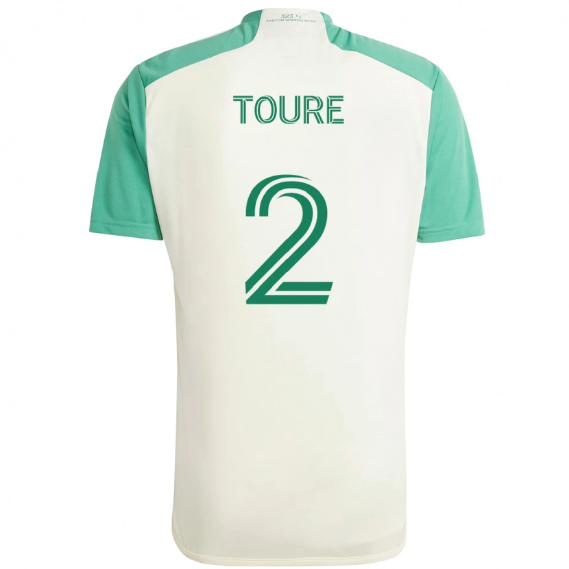 Danxen Damen Cheick Touré #2 Weiß Grün Auswärtstrikot Trikot 2025/26 T-Shirt Österreich
